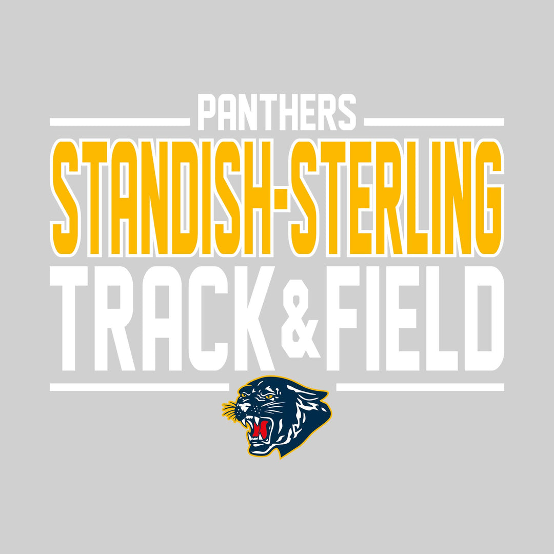 Standish-Sterling Panthers - Track &amp; Field - Bracketed School Name with Lower Mascot