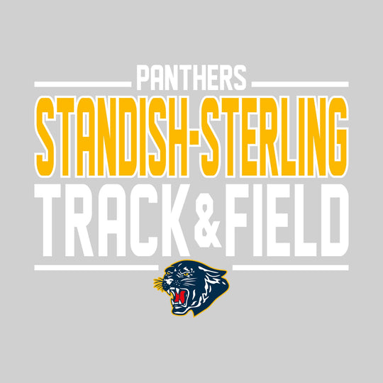 Standish-Sterling Panthers - Track &amp; Field - Bracketed School Name with Lower Mascot