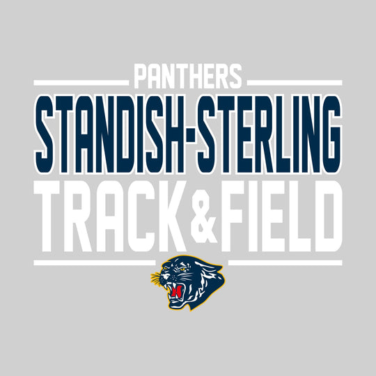 Standish-Sterling Panthers - Track &amp; Field - Bracketed School Name with Lower Mascot