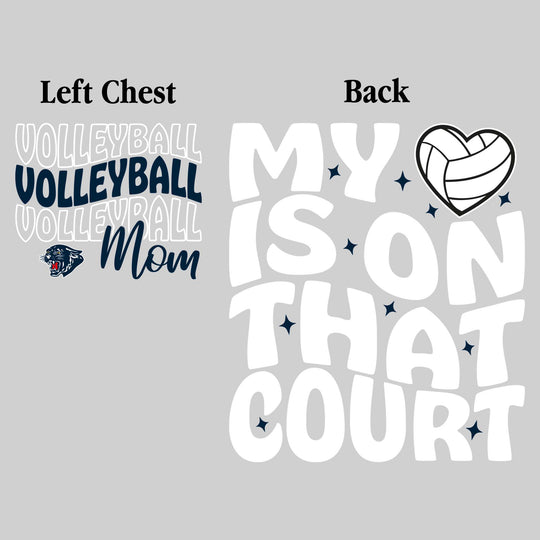 Standish-Sterling Panthers - Volleyball - Volleyball Mom - My Heart is on That Court