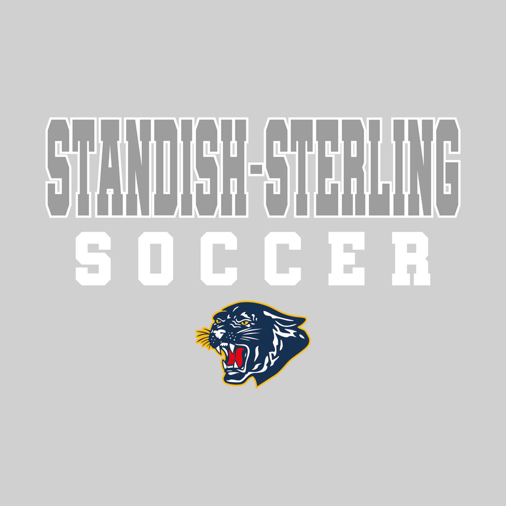 Stanish-Sterling Panthers - Soccer - Outlined School Name with Soccer & Mascot