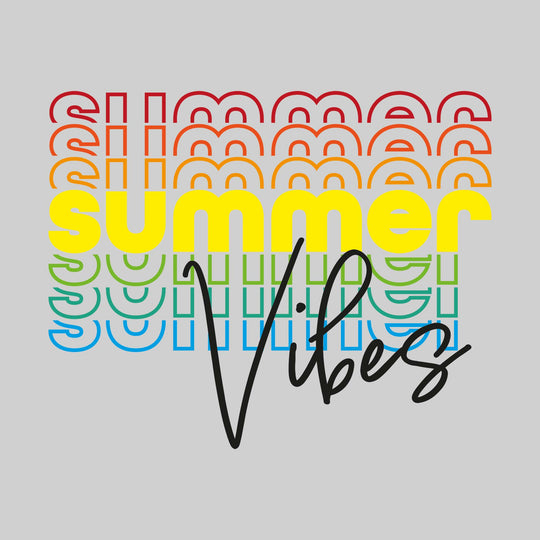 Summer Vibes - Repeated Multicolor