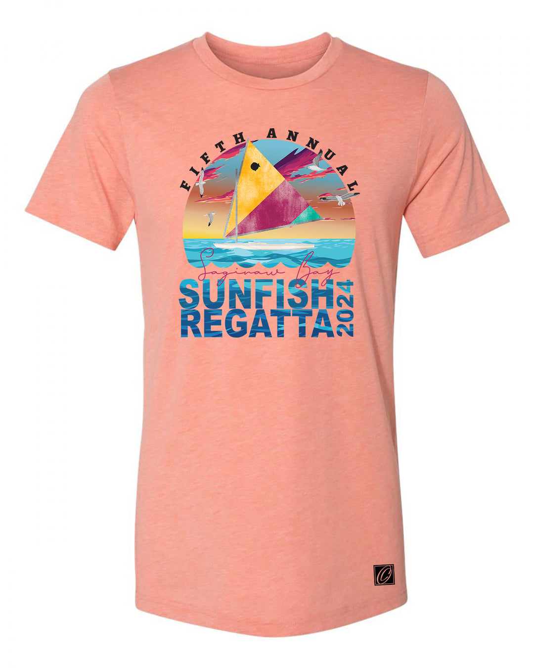 5th Annual Saginaw Bay Regatta - 2024 - Adult Bella Canvas Triblend Short Sleeve Tee