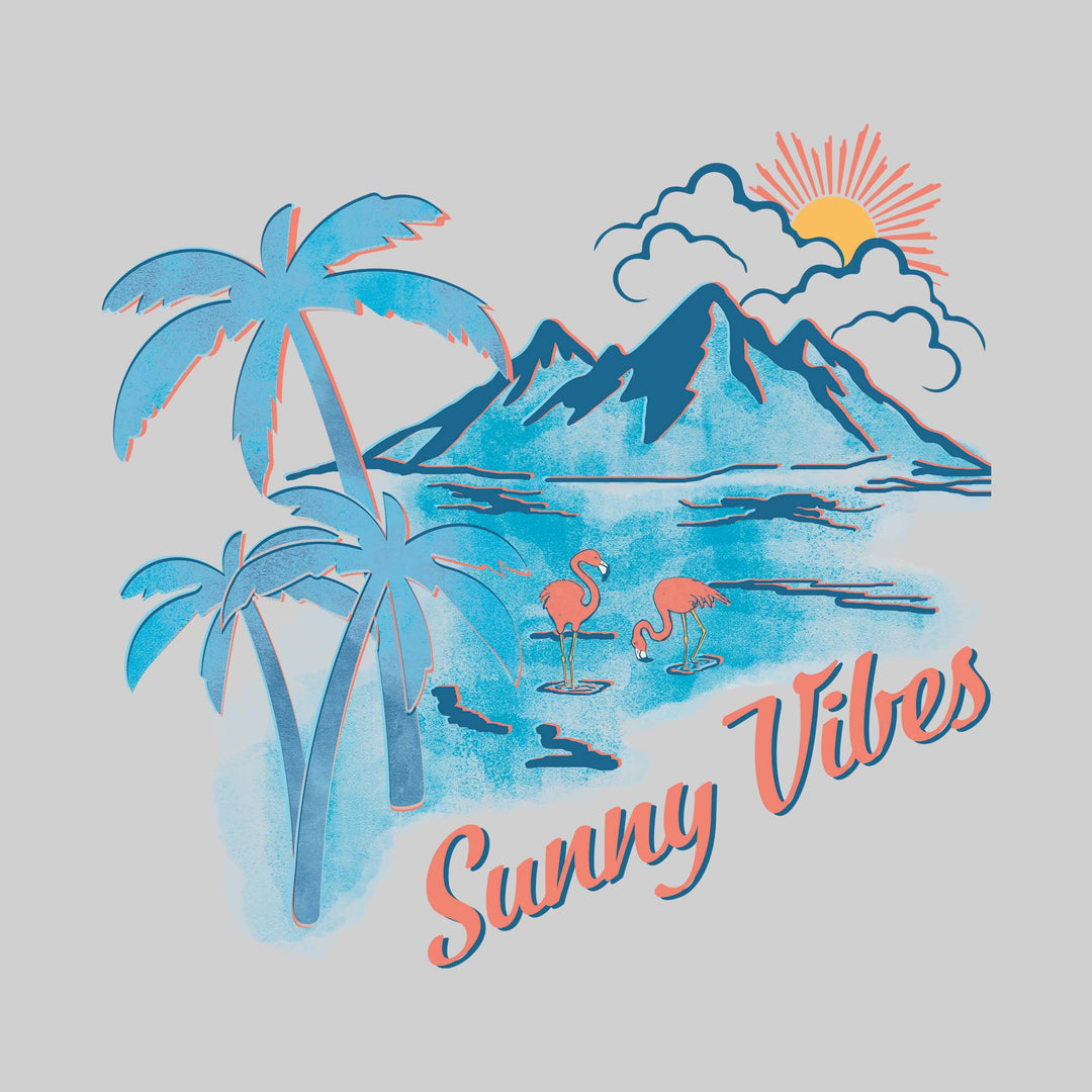 Sunny Vibes - Watercolor Beach Scene