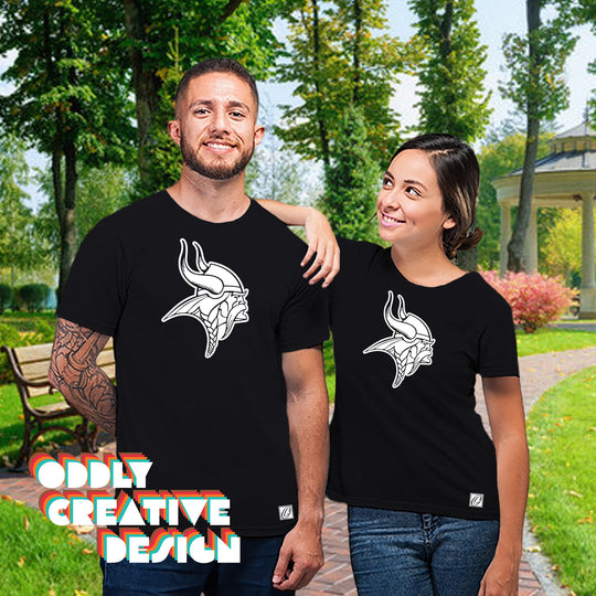 Swan Valley Vikings - Spirit Wear - Black & White - Cougar Head