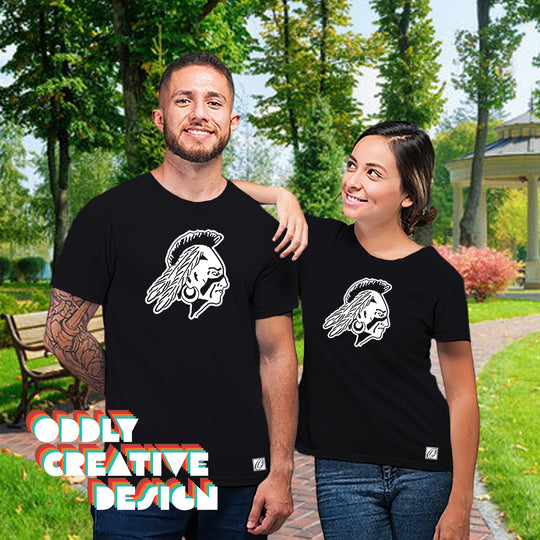 Western Warriors - Spirit Wear - Black & White - Warrior Head