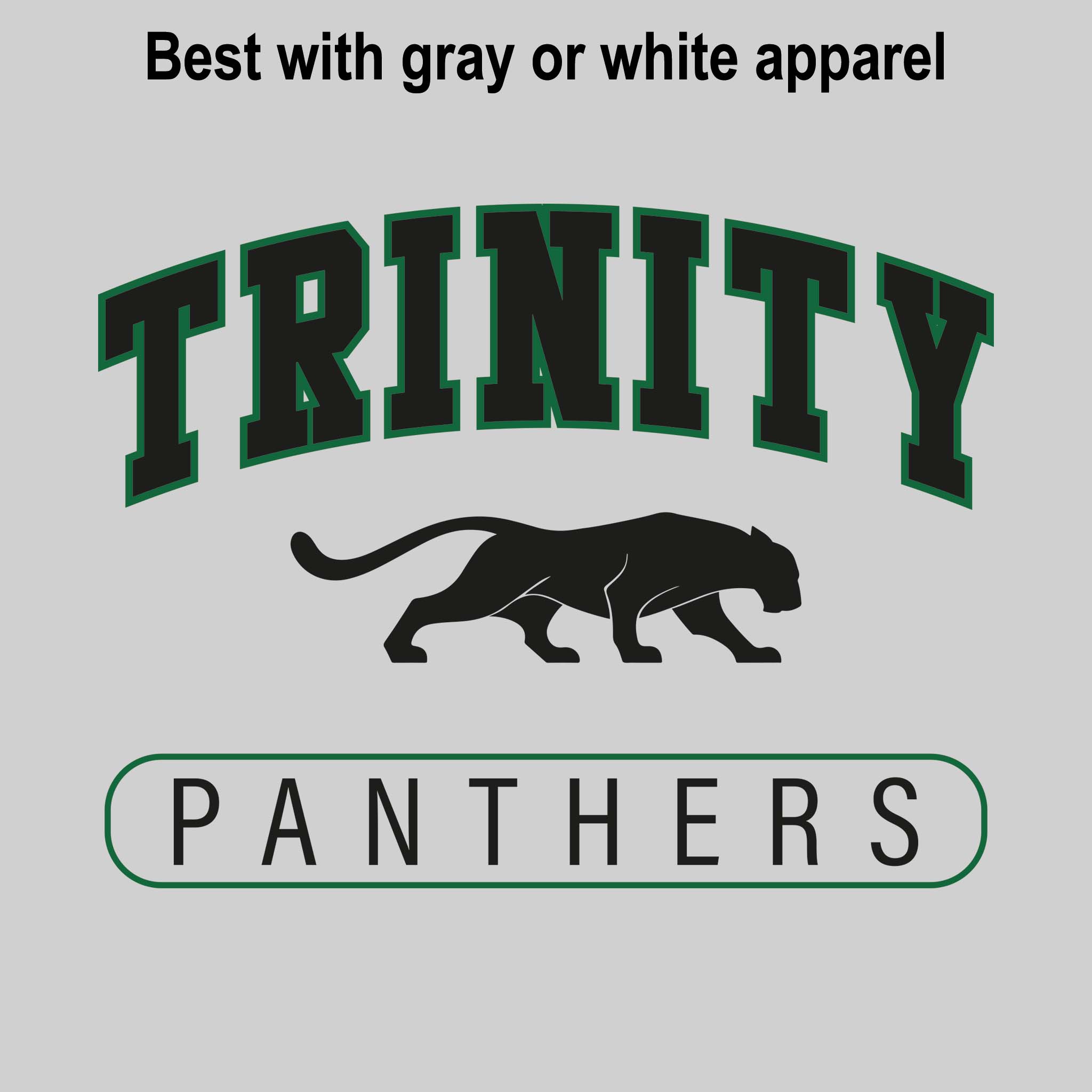 Trinity Lutheran Panthers - Spirit Wear - Arched Trinity with Mascot ...