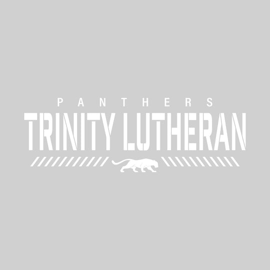Trinity Lutheran Panthers - Spirit Wear - Stenciled School Name with Mascot