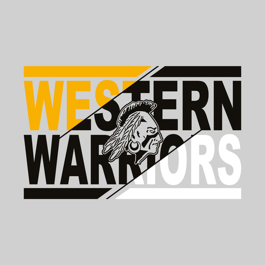 Western Warriors - Spirit Wear - 3-Color Divided with Mascot