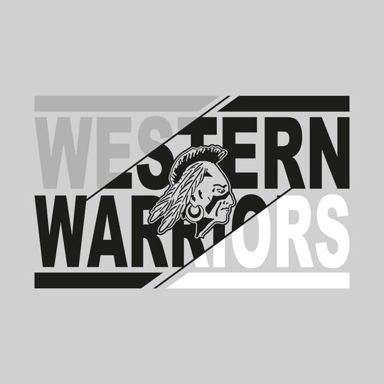 Western Warriors - Spirit Wear - 3-Color Divided with Mascot