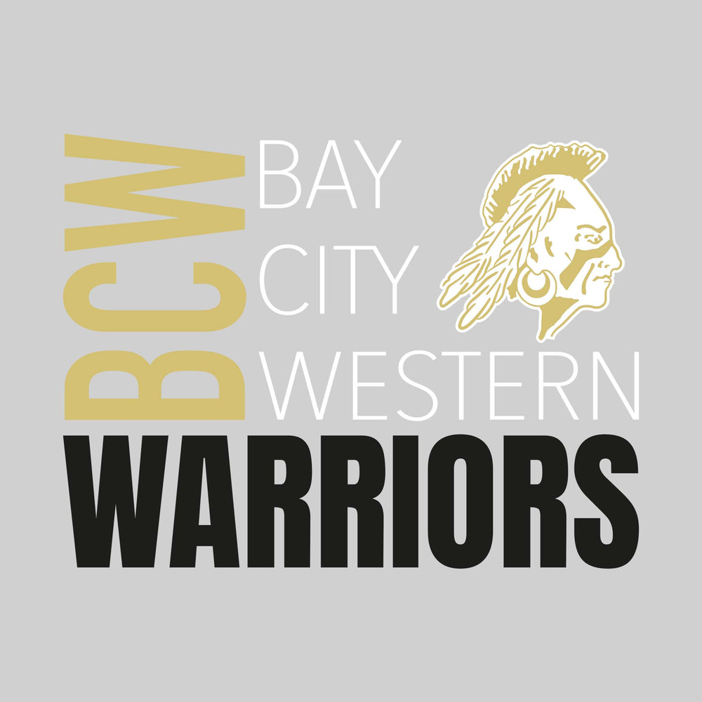 Western Warriors - Spirit Wear - BCW Collage Text with Mascot