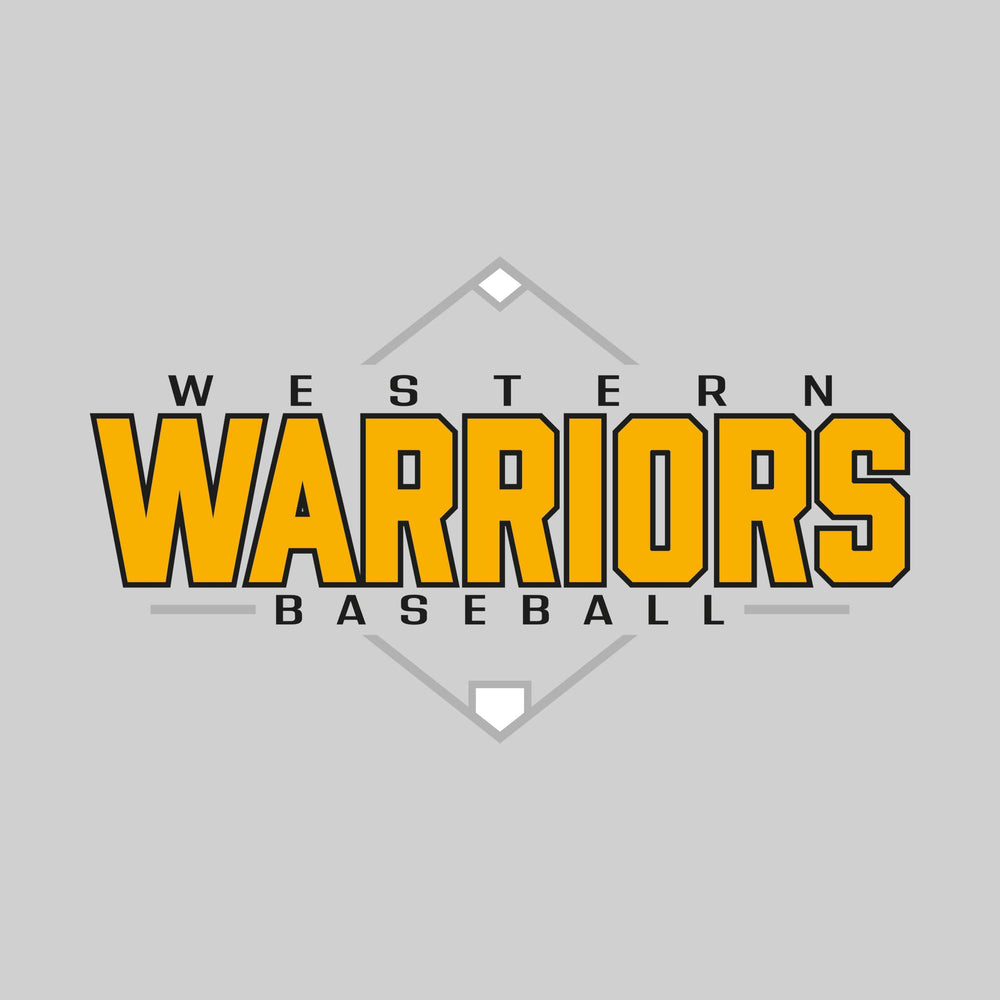 Western Warriors - Baseball - Baseball Diamond with School Name