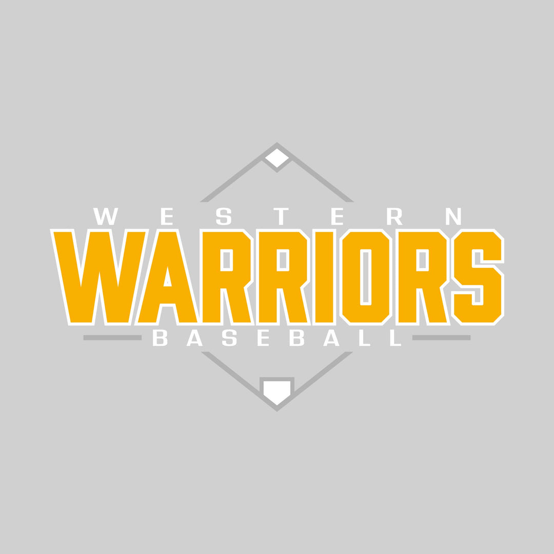 Western Warriors - Baseball - Baseball Diamond with School Name