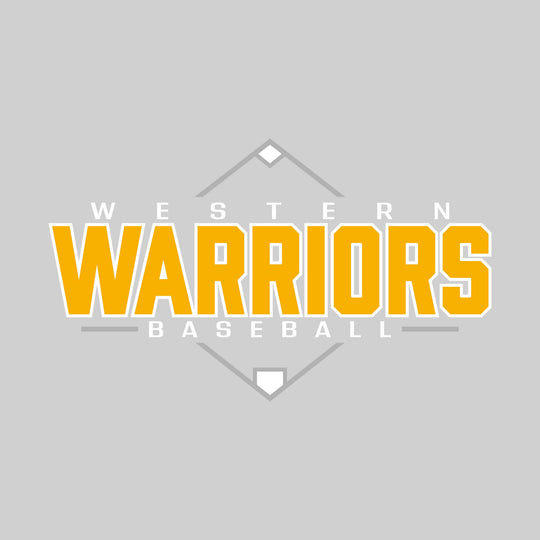 Western Warriors - Baseball - Baseball Diamond with School Name