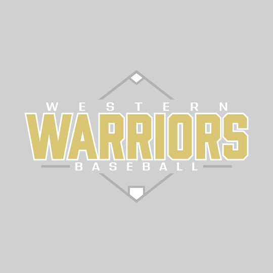 Western Warriors - Baseball - Baseball Diamond with School Name