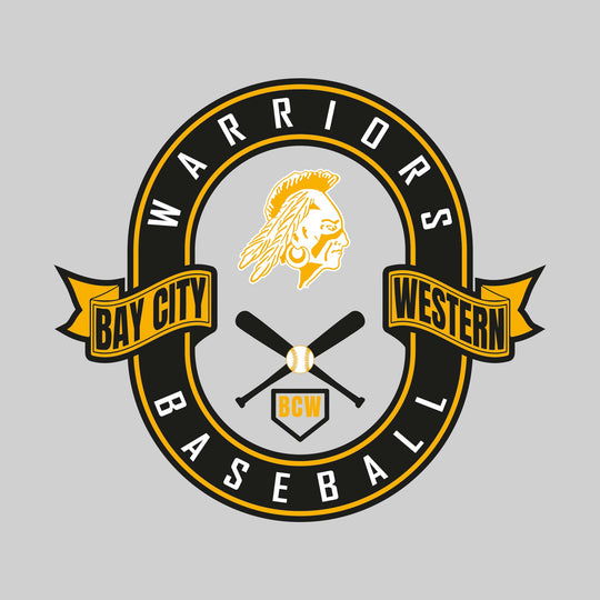 Western Warriors - Baseball - Oval with Banners