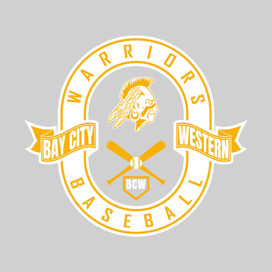 Western Warriors - Baseball - Oval with Banners