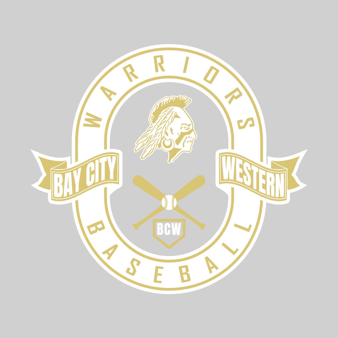 Western Warriors - Baseball - Oval with Banners