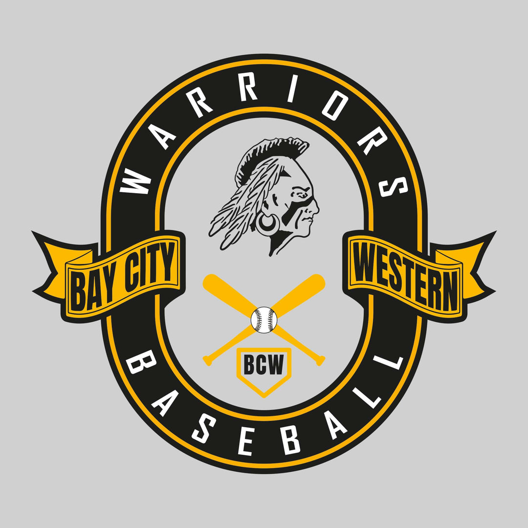 Western Warriors - Baseball/Softball - Oval with Banners