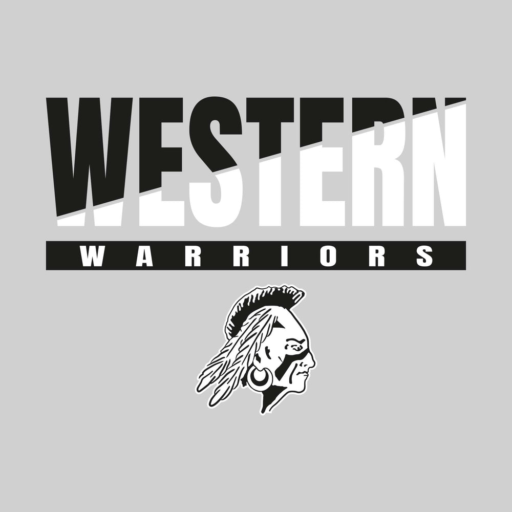 Western Warriors - Spirit Wear - Split-Color Western with Mascot