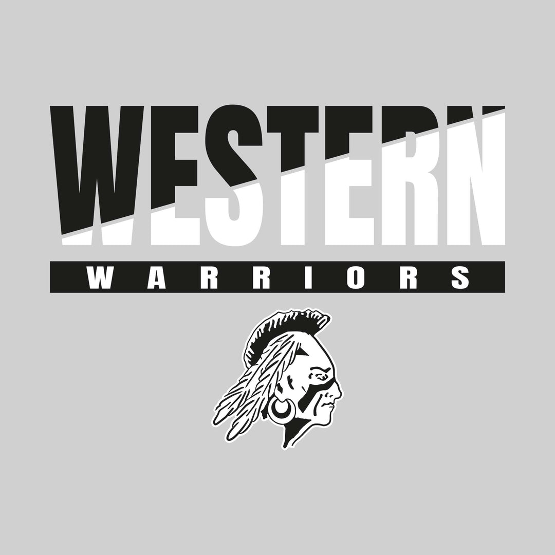 Western Warriors - Spirit Wear - Split-Color Western with Mascot