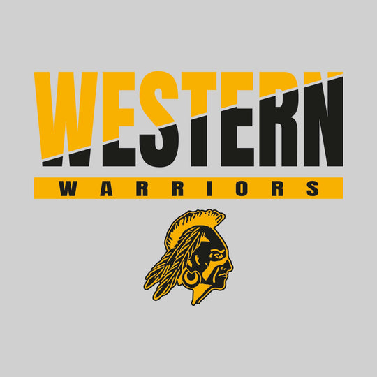 Western Warriors - Spirit Wear - Split-Color Western with Mascot