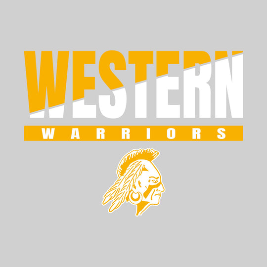 Western Warriors - Spirit Wear - Split-Color Western with Mascot