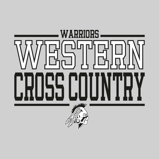 Western Warriors - Cross Country - Bracketed School Name with Mascot
