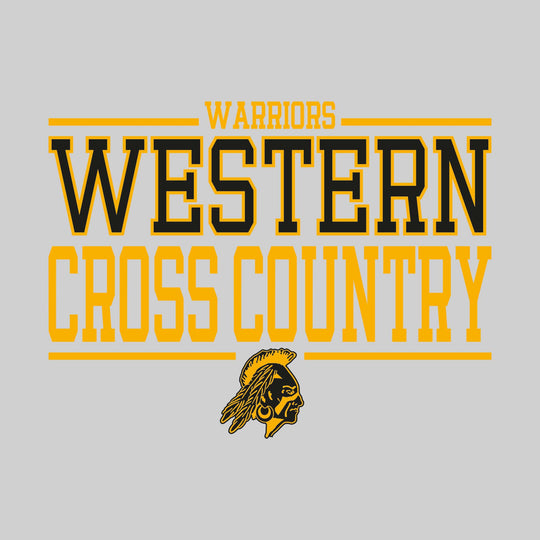 Western Warriors - Cross Country - Bracketed School Name with Mascot