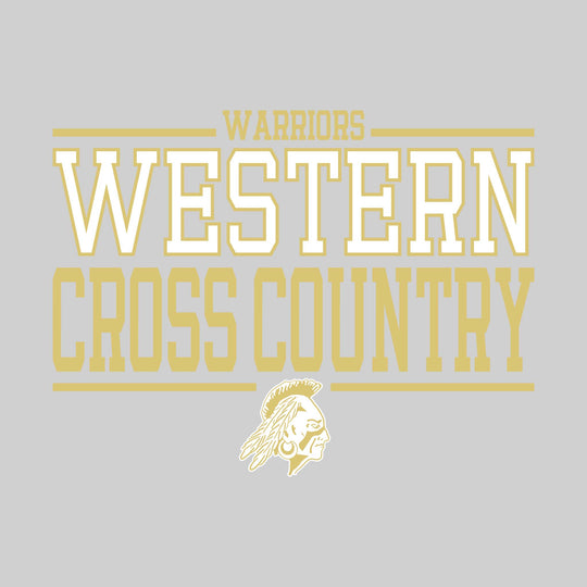 Western Warriors - Cross Country - Bracketed School Name with Mascot