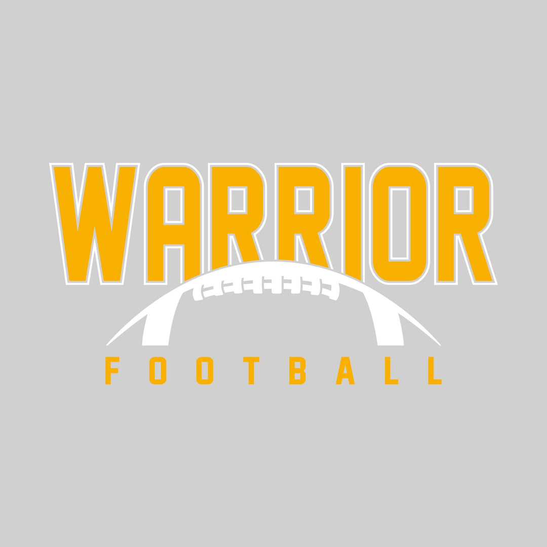 Western Warriors - Football - Outlined Warrior with Half Football Shape