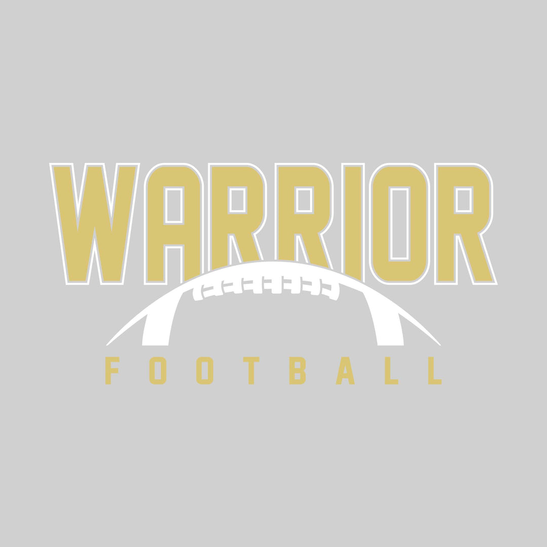 Western Warriors - Football - Outlined Warrior with Half Football Shape