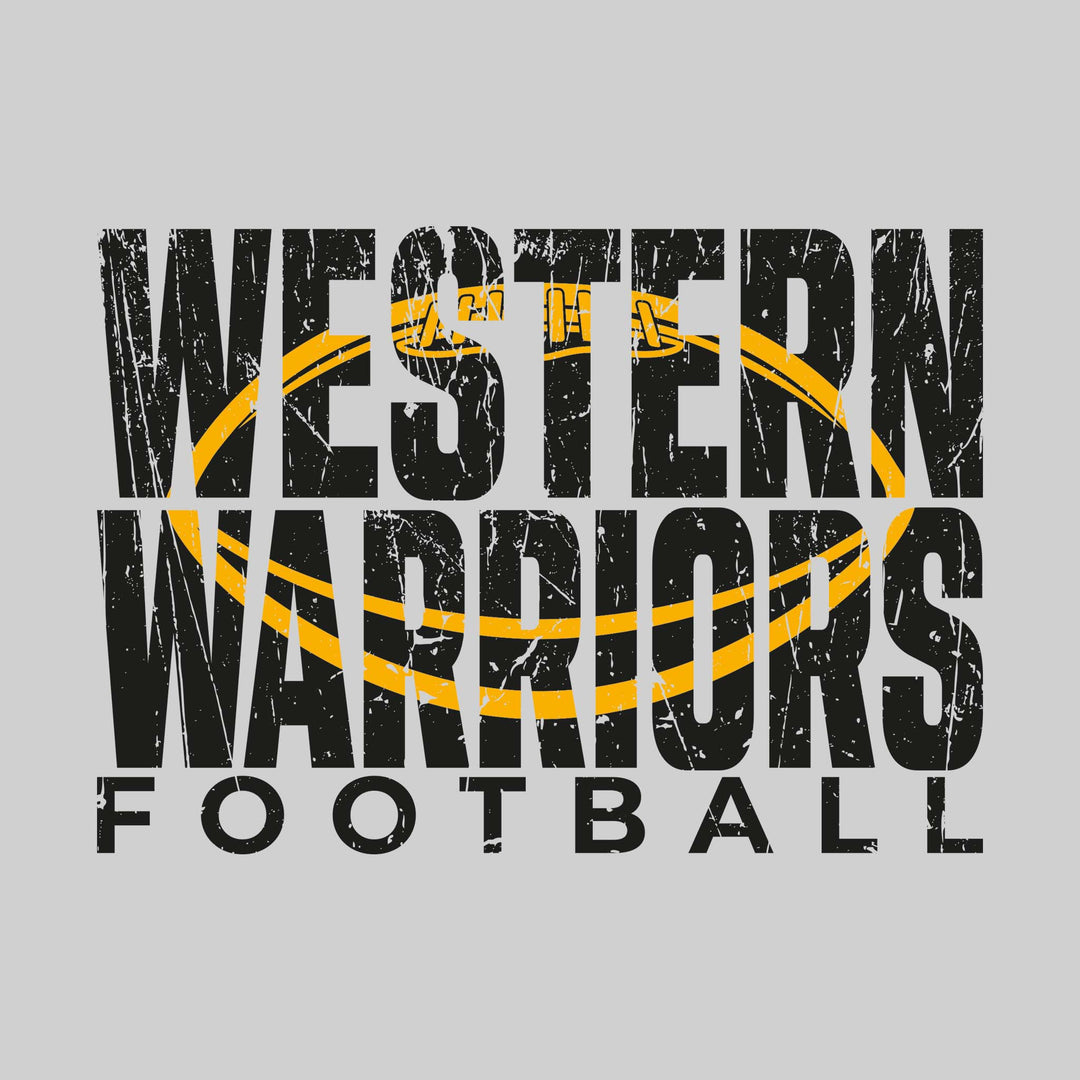 Western Warriors - Football - Western Warriors Football with Football Shape Inset