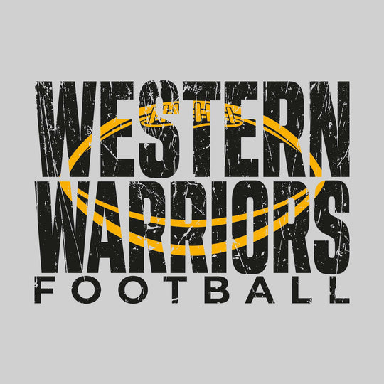 Western Warriors - Football - Western Warriors Football with Football Shape Inset
