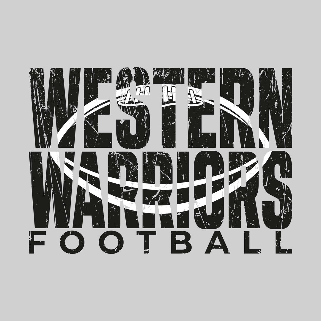 Western Warriors - Football - Western Warriors Football with Football Shape Inset