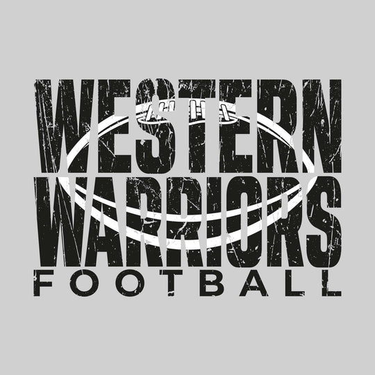 Western Warriors - Football - Western Warriors Football with Football Shape Inset