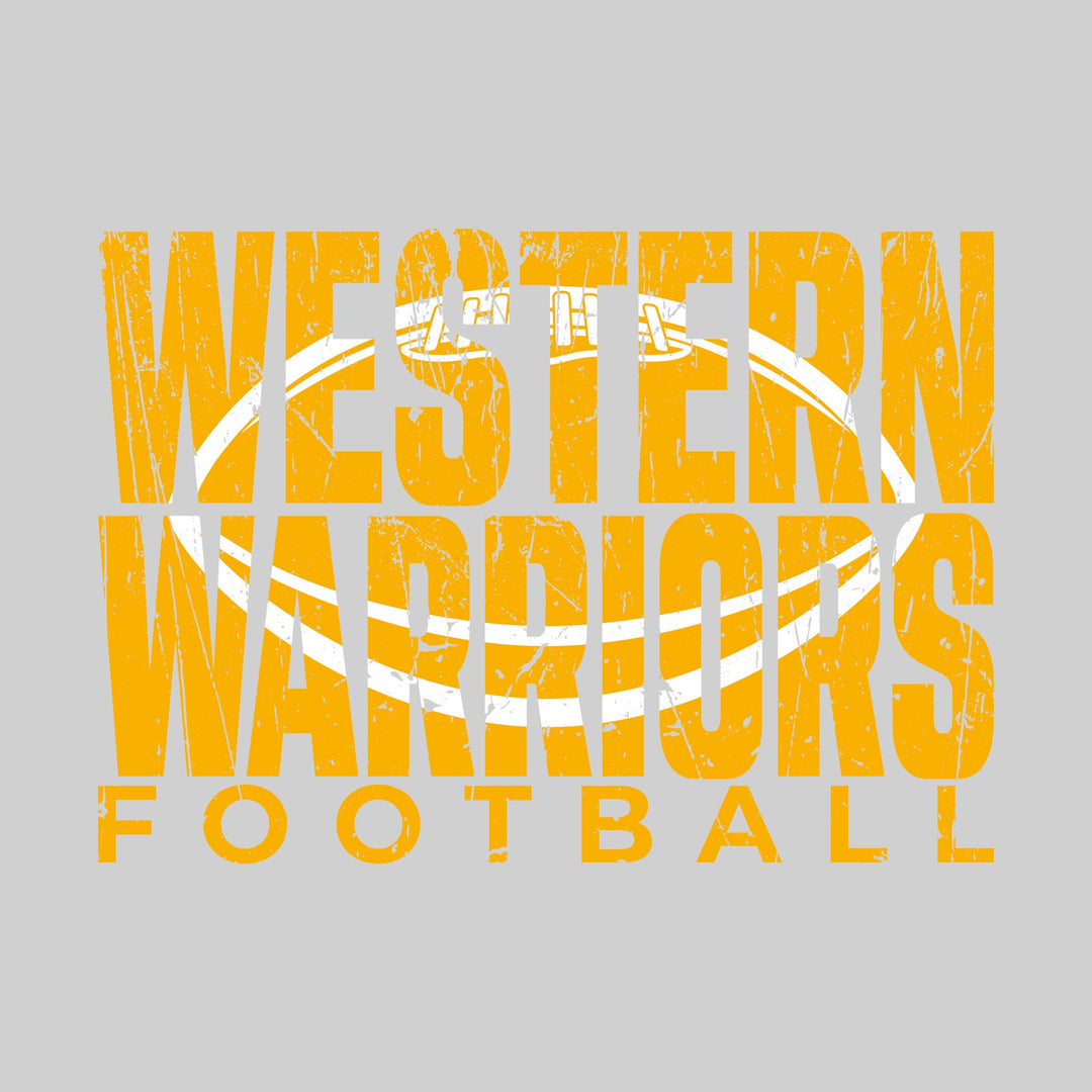 Western Warriors - Football - Western Warriors Football with Football Shape Inset
