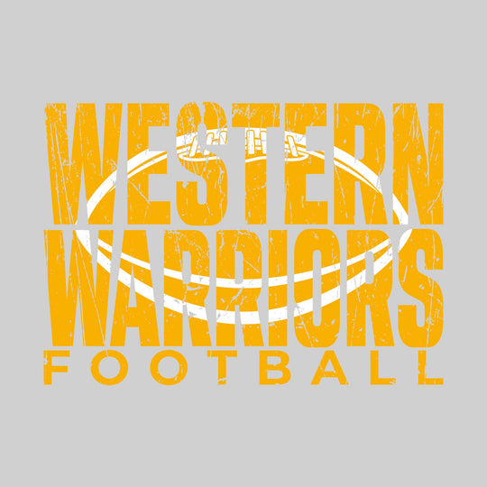 Western Warriors - Football - Western Warriors Football with Football Shape Inset