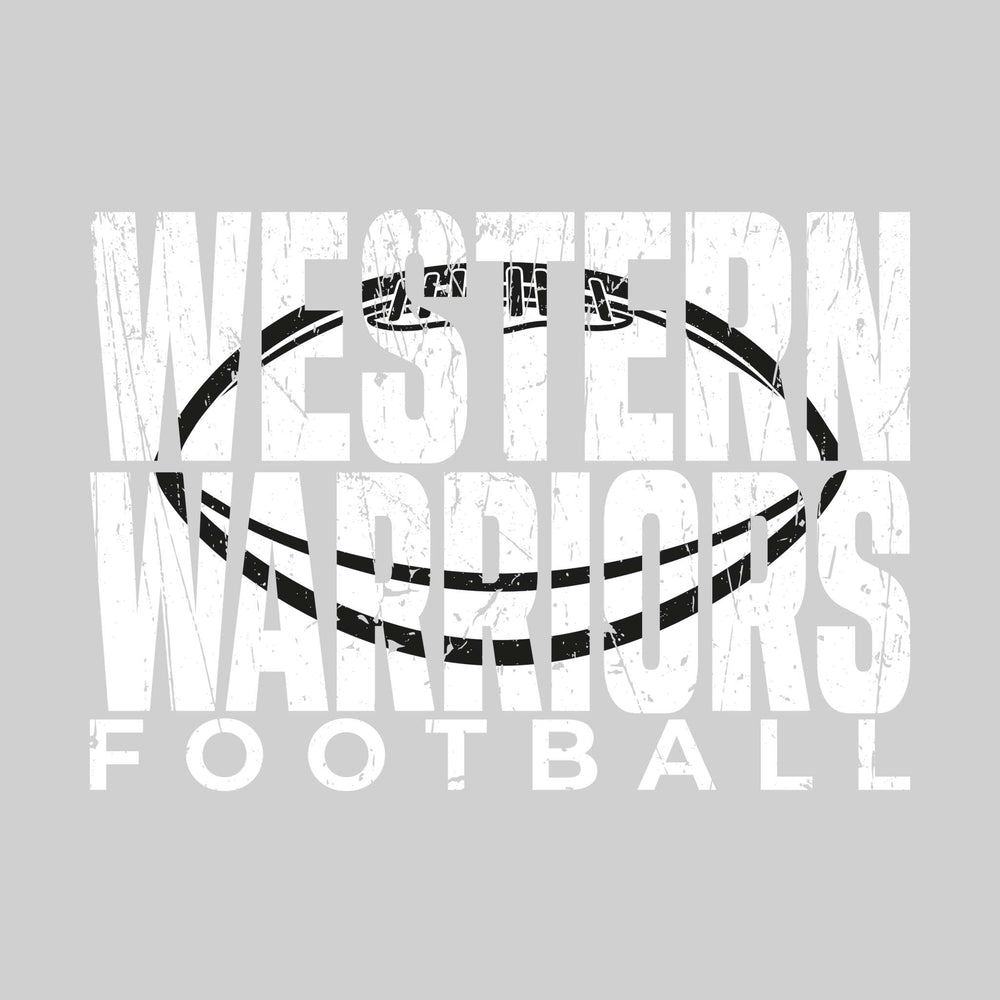 Western Warriors - Football - Western Warriors Football with Football Shape Inset
