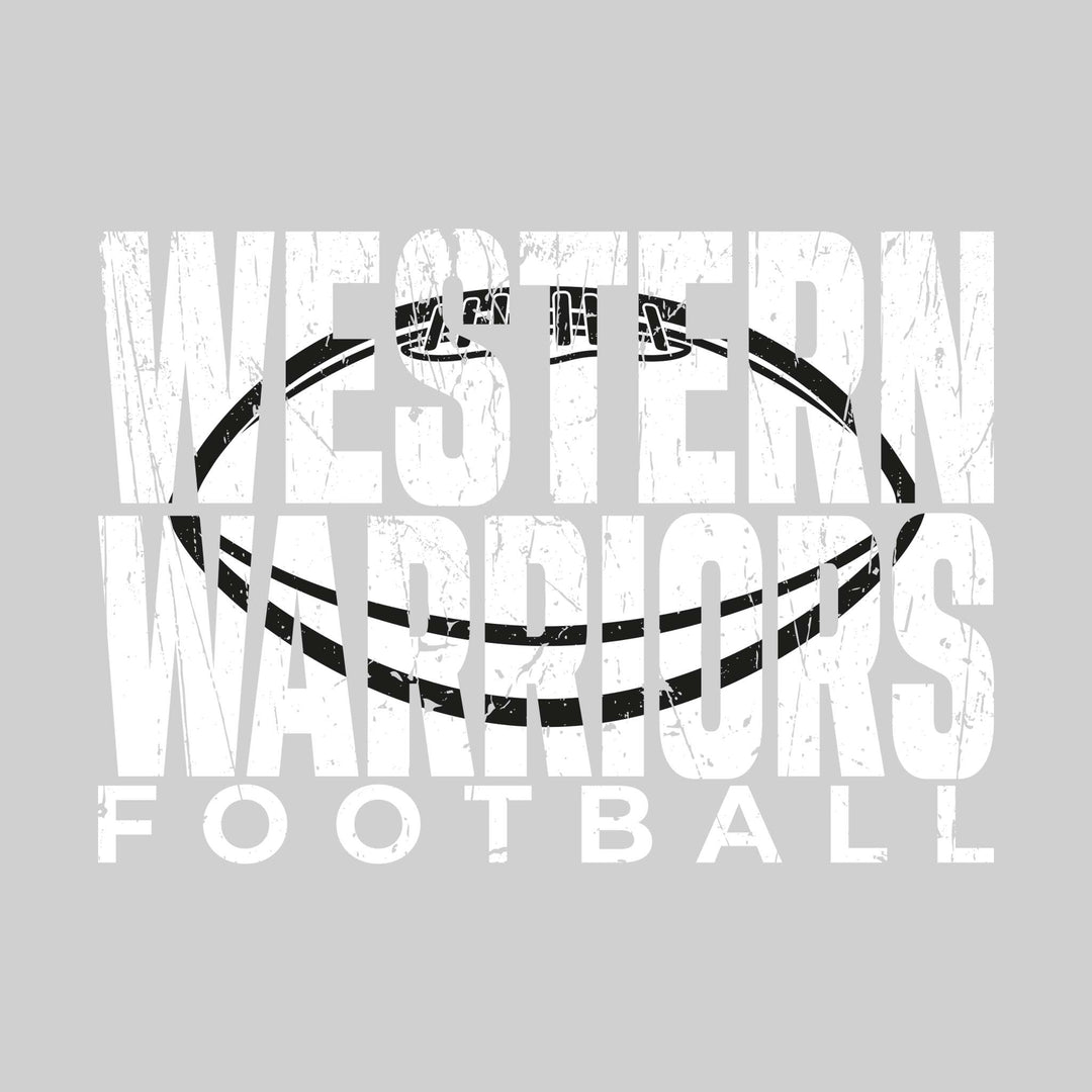 Western Warriors - Football - Western Warriors Football with Football Shape Inset