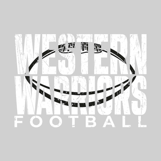 Western Warriors - Football - Western Warriors Football with Football Shape Inset