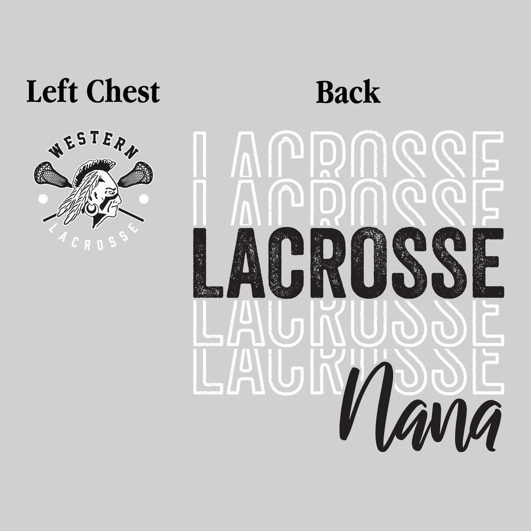 Western Warriors - Lacrosse - Lacrosse Nana - Lacrosse Repeated with Left Chest