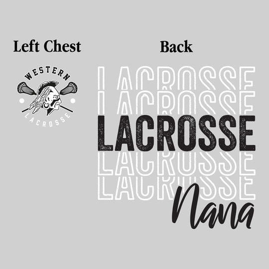 Western Warriors - Lacrosse - Lacrosse Nana - Lacrosse Repeated with Left Chest