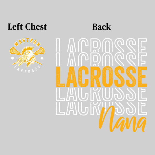 Western Warriors - Lacrosse - Lacrosse Nana - Lacrosse Repeated with Left Chest