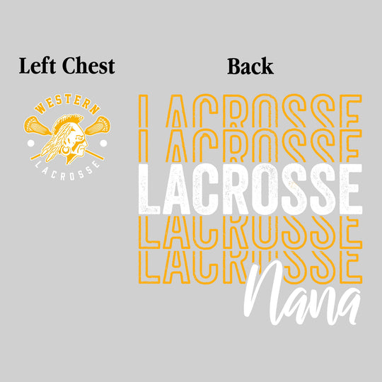 Western Warriors - Lacrosse - Lacrosse Nana - Lacrosse Repeated with Left Chest