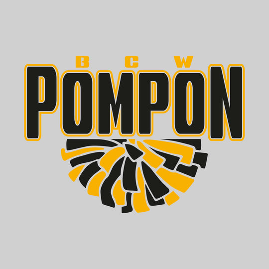 Western Warriors - Poms - BCW Pompon with Half Pom