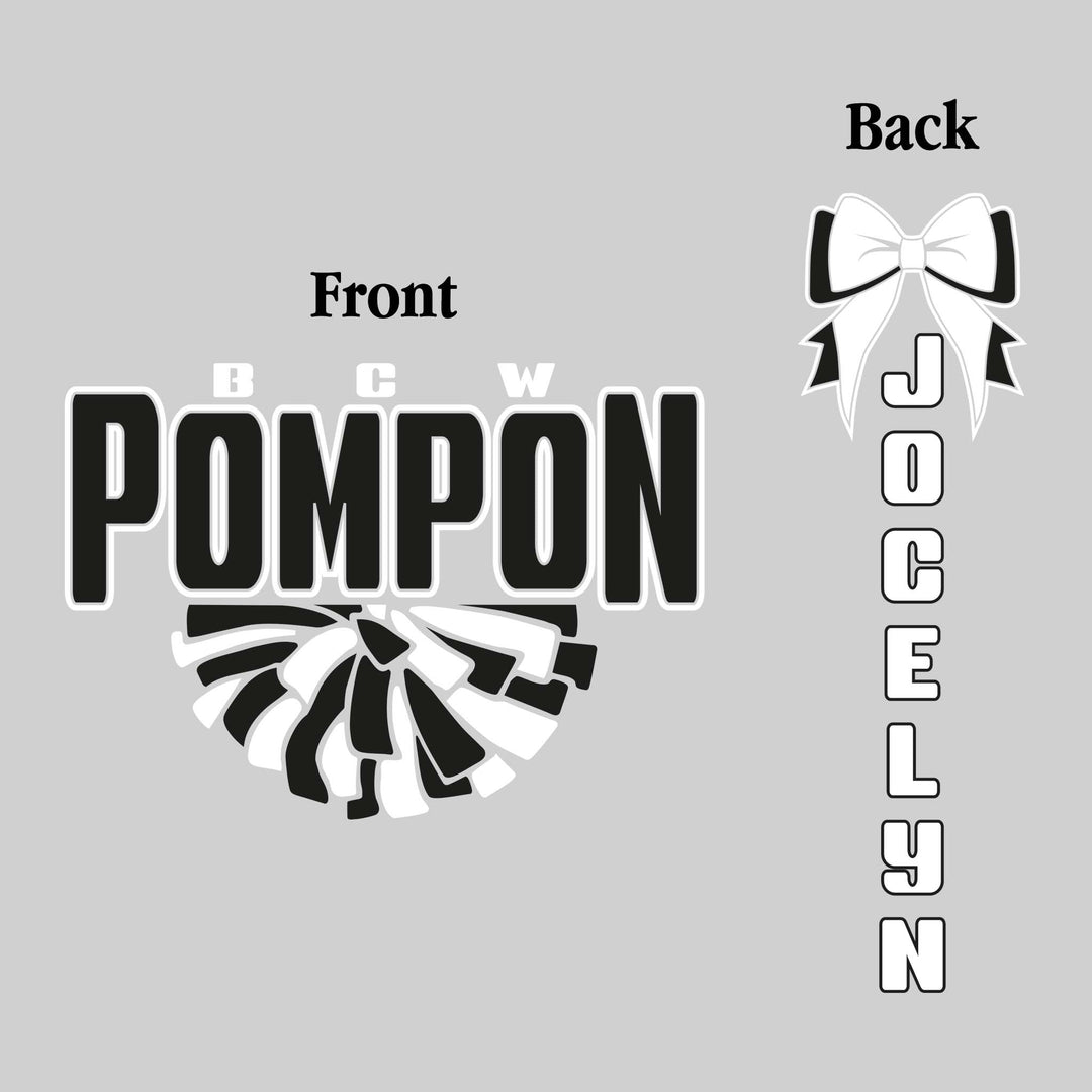Western Warriors - Poms - BCW Pompon with Half Pom