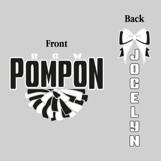 Western Warriors - Poms - BCW Pompon with Half Pom