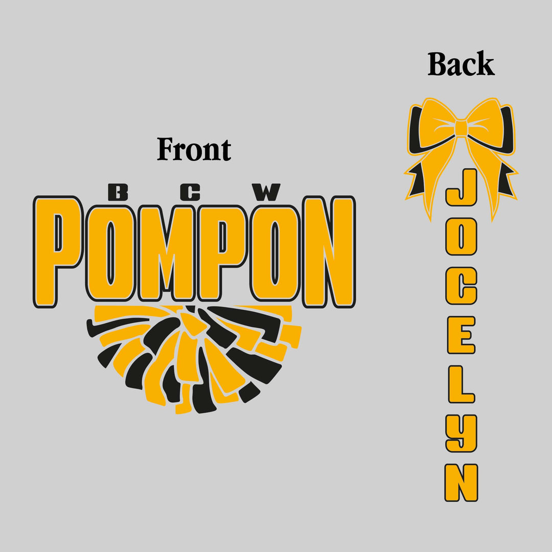 Western Warriors - Poms - BCW Pompon with Half Pom