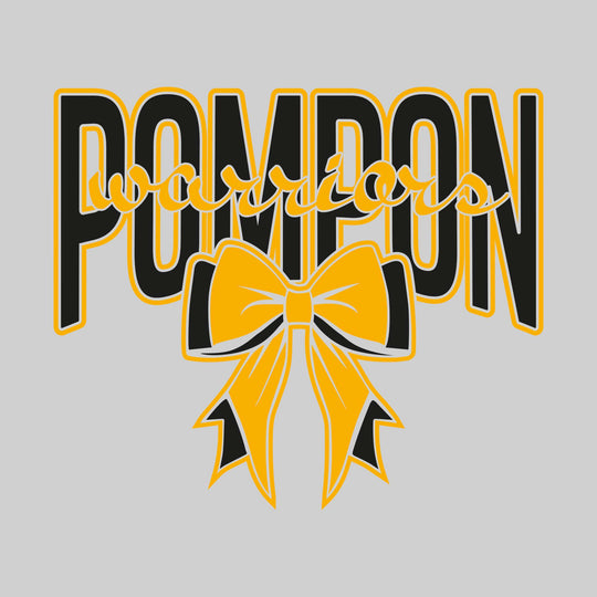 Western Warriors - Pompon - Cursive Warriors with Bow